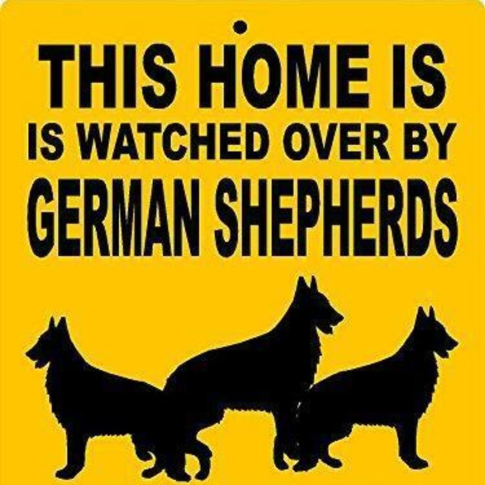 German Shepherd 9"x12" Aluminum Sign